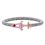 Zdjęcie Paul Hewitt Bransoletka Phreps Lite Rozmiar M Rose Gold Nylon Grey White Light Pink PH002244