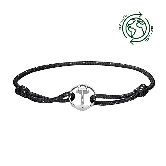 Paul Hewitt Bransoletka Re/Brace Rozmiar L/XL Silver Black PH002191