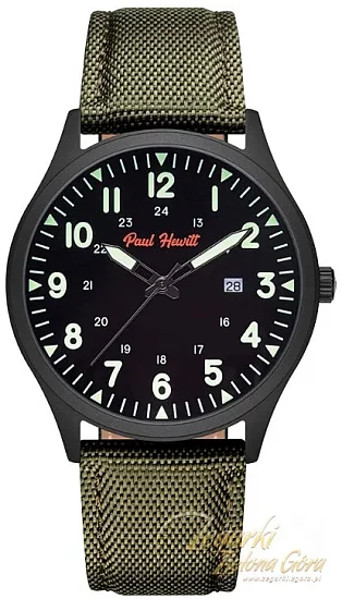 Paul Hewitt Captains Field Green Leather Strap PH-W-2040