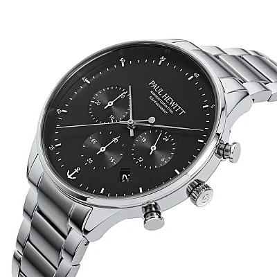 Paul Hewitt Chrono Line Solar Black Dial PH-W-0301