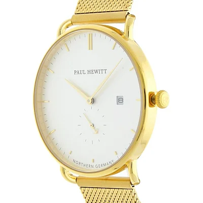 Paul Hewitt Grand Atlantic Line Gold White Sand Mesh Gold PH-TGA-G-W-4M