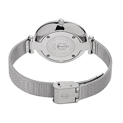 Paul Hewitt Lagoona Black Dial Silver Mesh Black Bracelet Set PH004207