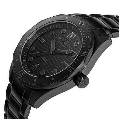 Paul Hewitt Ocean Diver Solar Black Dial Black Bracelet PVD PH-W-0329