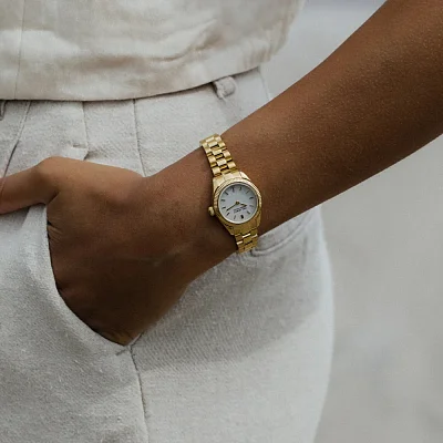 Paul Hewitt Petit Soleil Round Dial Gold Bracelet PH-W-1180