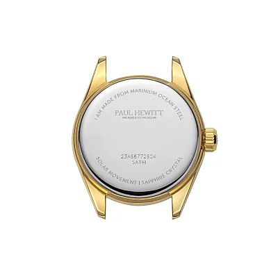 Paul Hewitt Petit Soleil Solar Black Dial Gold Bracelet PH-W-1179