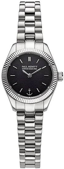 Paul Hewitt Petit Soleil Solar Black Dial Silver Bracelet PH-W-1183