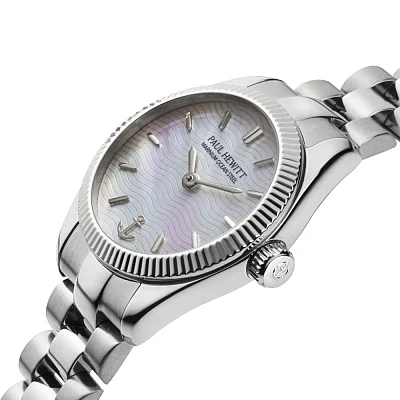 Paul Hewitt Petit Soleil Solar Pearl Dial Silver Bracelet PH-W-1185
