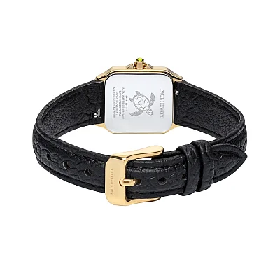 Paul Hewitt Petite Soleil Tortue Black Dial Black Leather Strap PH-W-2024