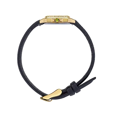 Paul Hewitt Petite Soleil Tortue Black Dial Black Leather Strap PH-W-2024