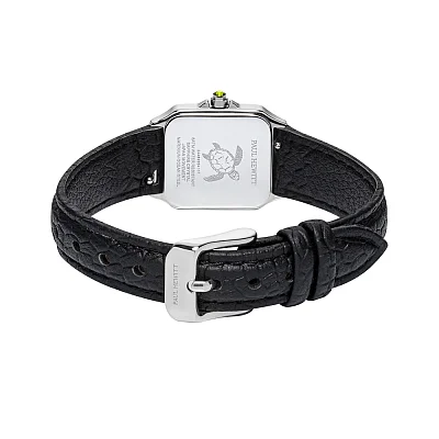 Paul Hewitt Petite Soleil Tortue Solar White Dial Black Leather Strap PH-W-2020