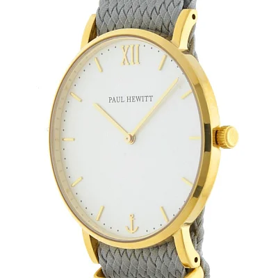 Paul Hewitt Sailor Line Gold White Sand Perlon Grey PH-SA-G-ST-W-18M