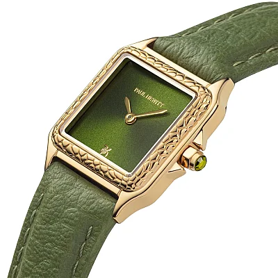 Paul Hewitt Petite Soleil Tortue Green Dial Green Leather Strap PH-W-2022