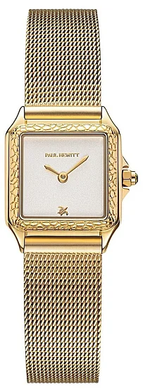 Paul Hewitt Petite Soleil Tortue White Dial Gold Mesh PH-W-2027
