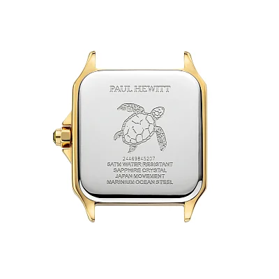 Paul Hewitt Petite Soleil Tortue White Dial Gold Mesh PH-W-2027