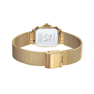 Paul Hewitt Petite Soleil Tortue White Dial Gold Mesh PH-W-2027