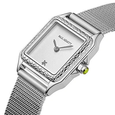 Paul Hewitt Petite Soleil Tortue White Dial Silver Mesh PH-W-2025