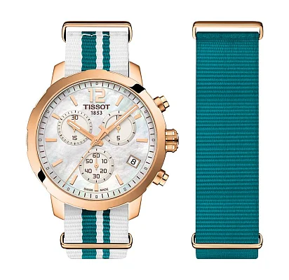 Tissot Quickster Lady Chrono PVD NATO T095.417.37.117.01