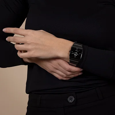 Rado Anatom Lady Automatic Black Dial Ceramic Bracelet R10201712
