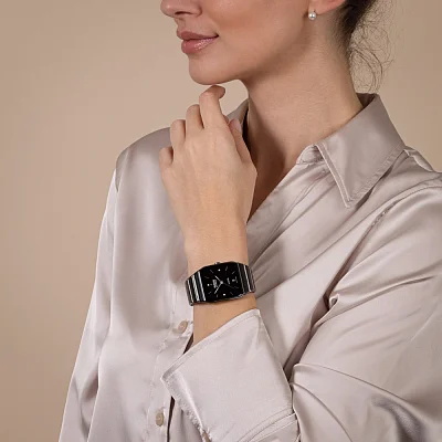 Rado Anatom Automatic Black Dial Ceramic Bracelet Diamonds R10204712