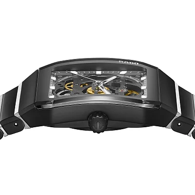 Rado Anatom L Automatic Dial Skeleton Dial Black Ceramic R10207102