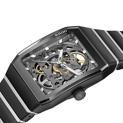 Rado Anatom L Automatic Dial Skeleton Dial Black Ceramic R10207102