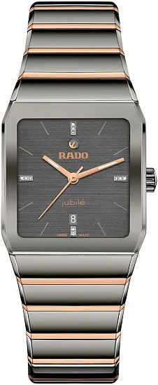 Rado Anatom Automatic Grey Dial Ceramic Bracelet Diamonds R10261712