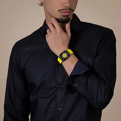 Rado Anatom Automatic Yellow Gradient Dial Yellow Strap R10201259
