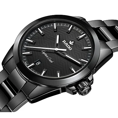Rado Captain Cook Discover High-Tech Black Ceramic 40mm Black Dial R32279162