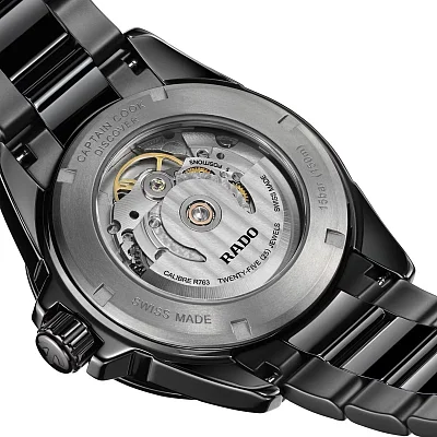 Rado Captain Cook Discover High-Tech Black Ceramic 40mm Blue Dial R32279322