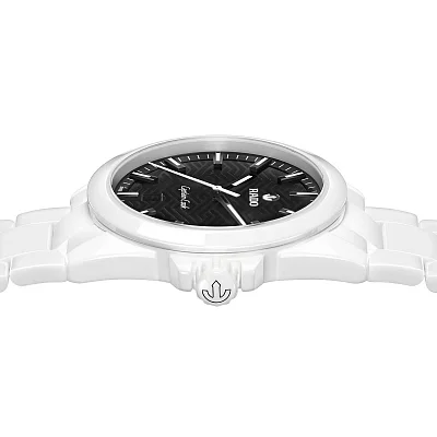 Rado Captain Cook Discover High-Tech White Ceramic 40mm Black Dial R32278162