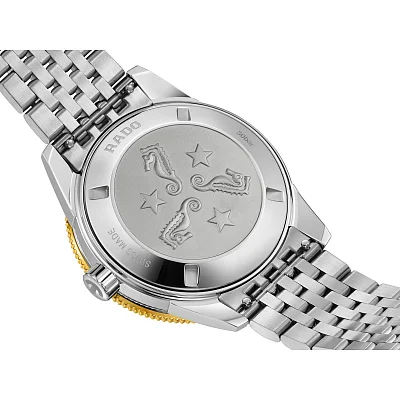 Rado Captain Cook Gent Automatic 39mm Black Ceramic Set Gold Dial R32223258