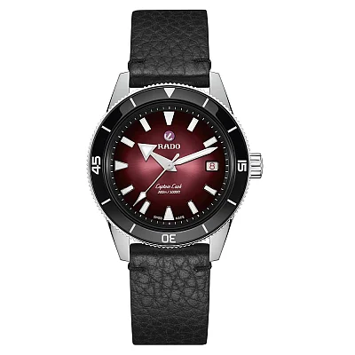 Rado Captain Cook Gent Automatic 39mm Burgundy Dial Bralecet & Straps Set R32223408