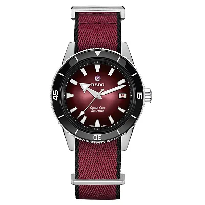 Rado Captain Cook Gent Automatic 39mm Burgundy Dial Bralecet & Straps Set R32223408