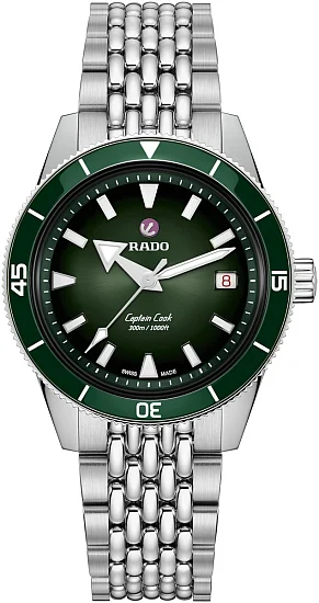 Rado Captain Cook Gent Automatic 39mm Green Ceramic R32223313