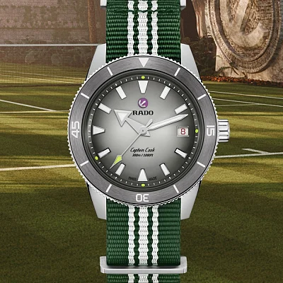 Rado Captain Cook Gent Automatic 39mm Tennis Limited Edition Set R32222108