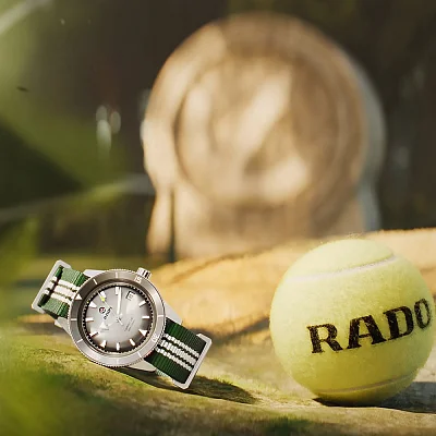 Rado Captain Cook Gent Automatic 39mm Tennis Limited Edition Set R32222108