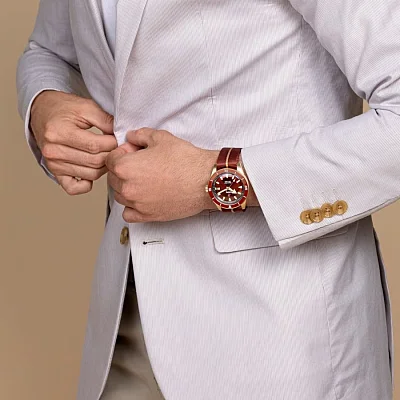 Rado Captain Cook Gent Automatic 42mm Bronze Burgundy Dial R32504407