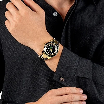 Rado Captain Cook Gent Automatic 42mm Green Dial & Yellow Gold R32136323