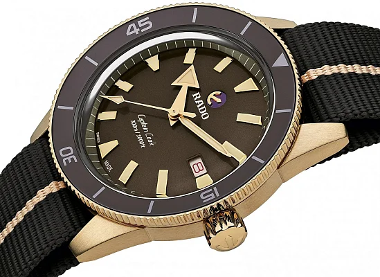 Rado Captain Cook Gent Automatic 42mm Bronze Brown Dial NATO R32504307