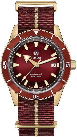 Rado Captain Cook Gent Automatic 42mm Bronze Burgundy Dial R32504407