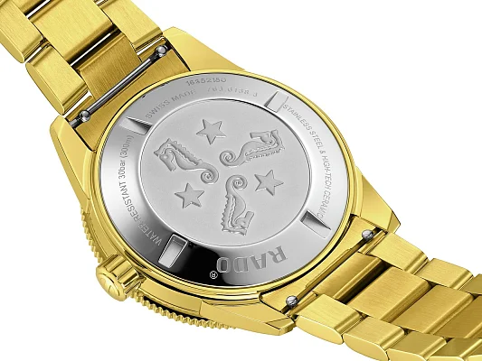 Rado Captain Cook Gent Automatic 42mm Green Dial & Yellow Gold R32136323