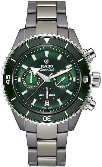 Rado Captain Cook High-Tech Ceramic Diver Gent Automatic Chronograph 43mm Plasma R32189313