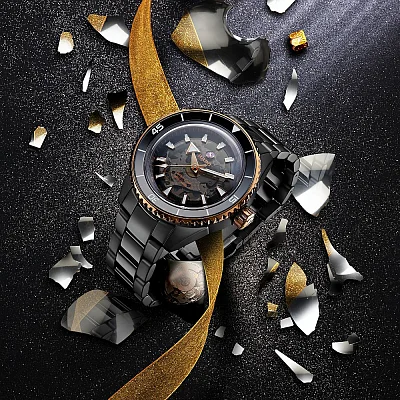 Rado Captain Cook High-Tech Ceramic Diver Gent Automatic 43mm Skeleton Black R32127162