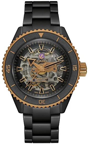 Rado Captain Cook High-Tech Ceramic Diver Gent Automatic 43mm Skeleton Black R32192152