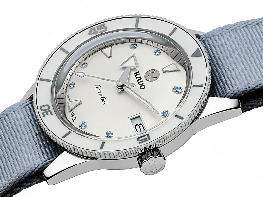 Rado Captain Cook Lady Automatic 37mm Rice Grain Steel and Straps Set R32500718