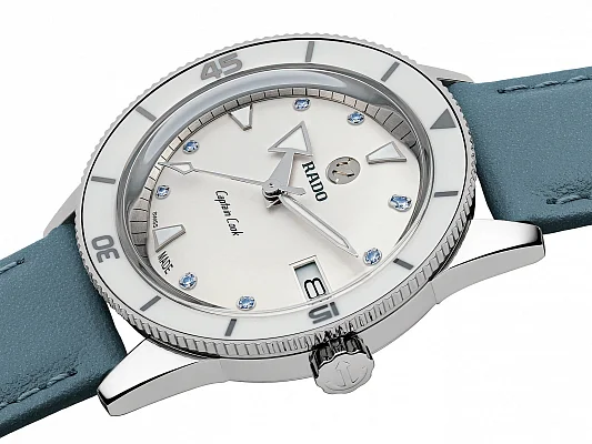 Rado Captain Cook Lady Automatic 37mm Rice Grain Steel and Straps Set R32500718