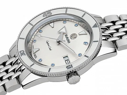 Rado Captain Cook Lady Automatic 37mm Rice Grain Steel and Straps Set R32500718
