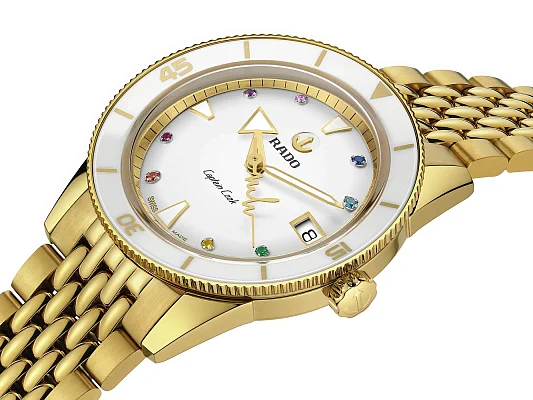 Rado Captain Cook Lady Automatic 37mm Diamonds x Marina Hoermanseder Heartbeat Edition Set R32117708