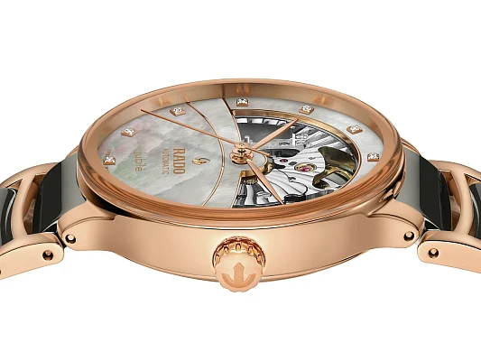 Rado Centrix Diamonds Lady Automatic Skeleton M PVD Plasma R30029912