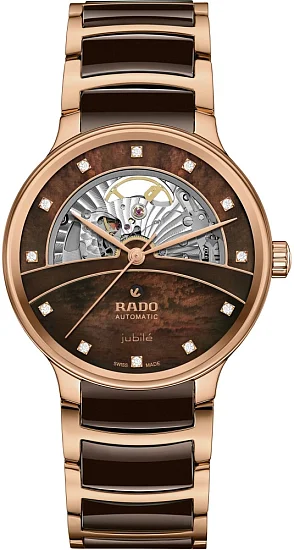 Rado Centrix Diamonds Lady Automatic Skeleton XL PVD Brown R30028902